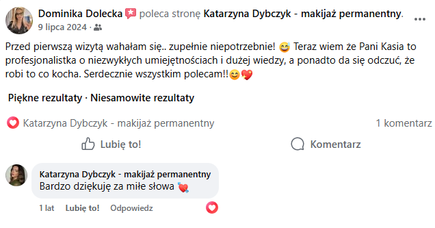 Opinia Klientki 1